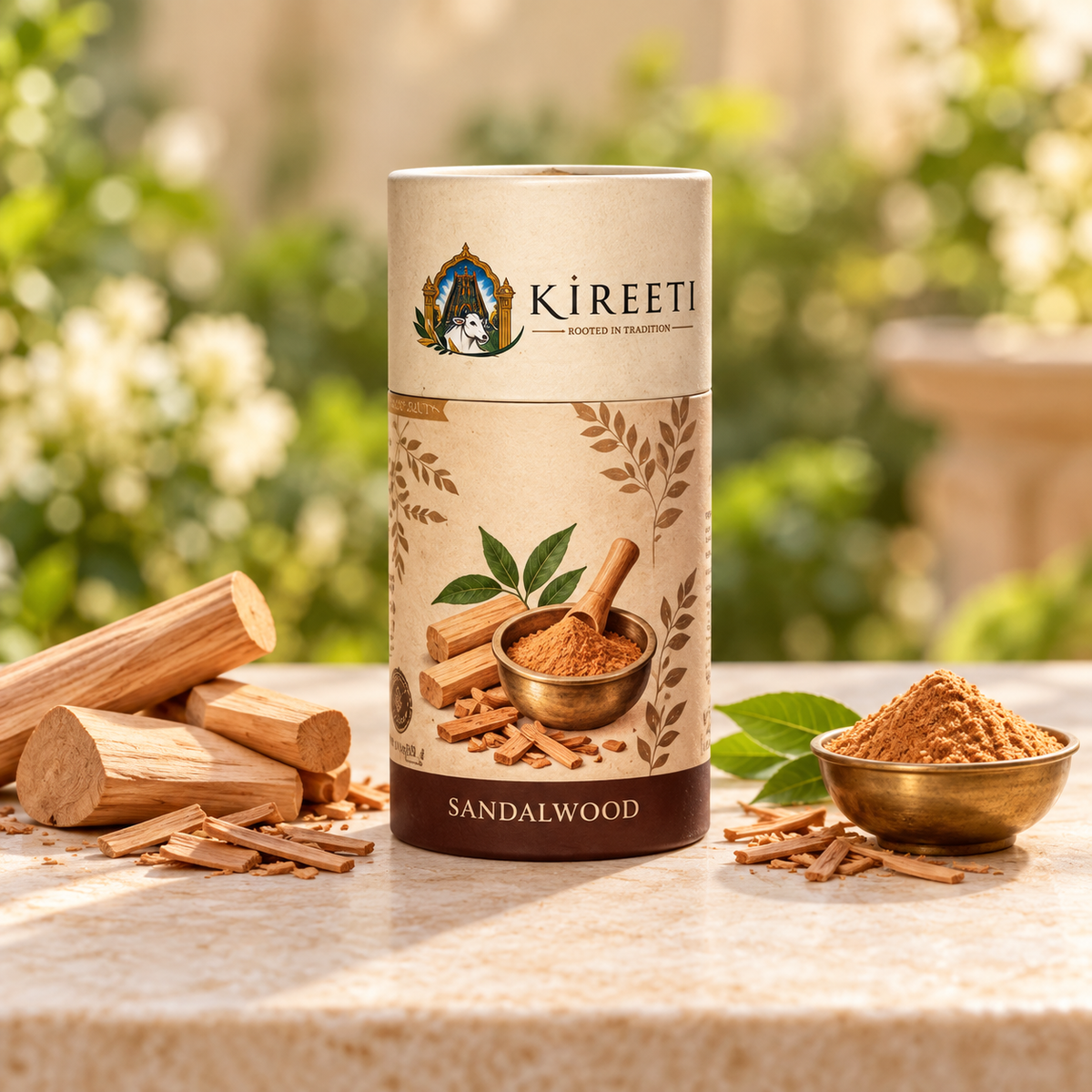KIREETI Sandalwood Gomaya Dhoopbatti – 40+ Sticks with Stand